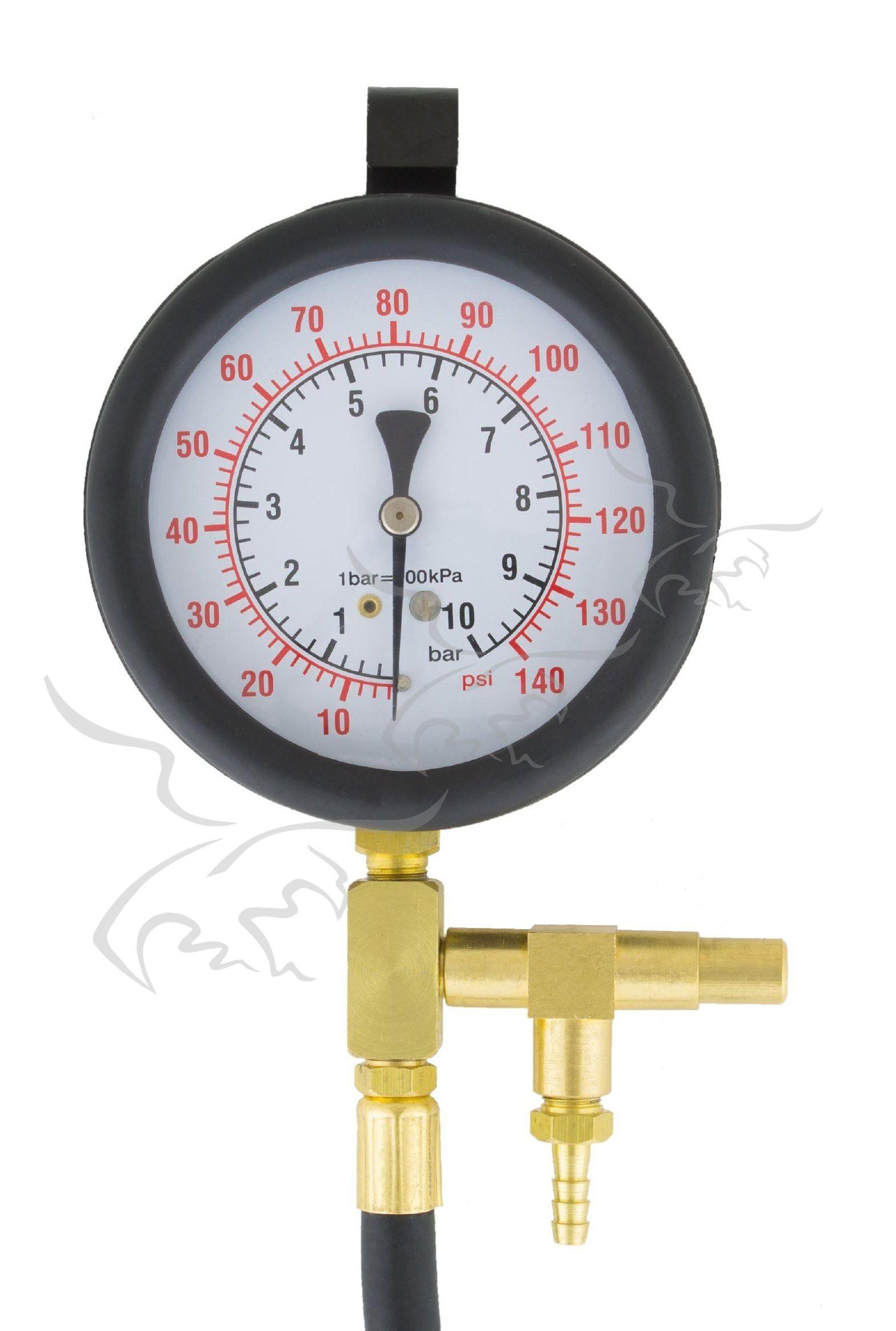 Medidor de compresión de combustible para motores Diésel y Gasolina, 0 a 10  bar TU-443