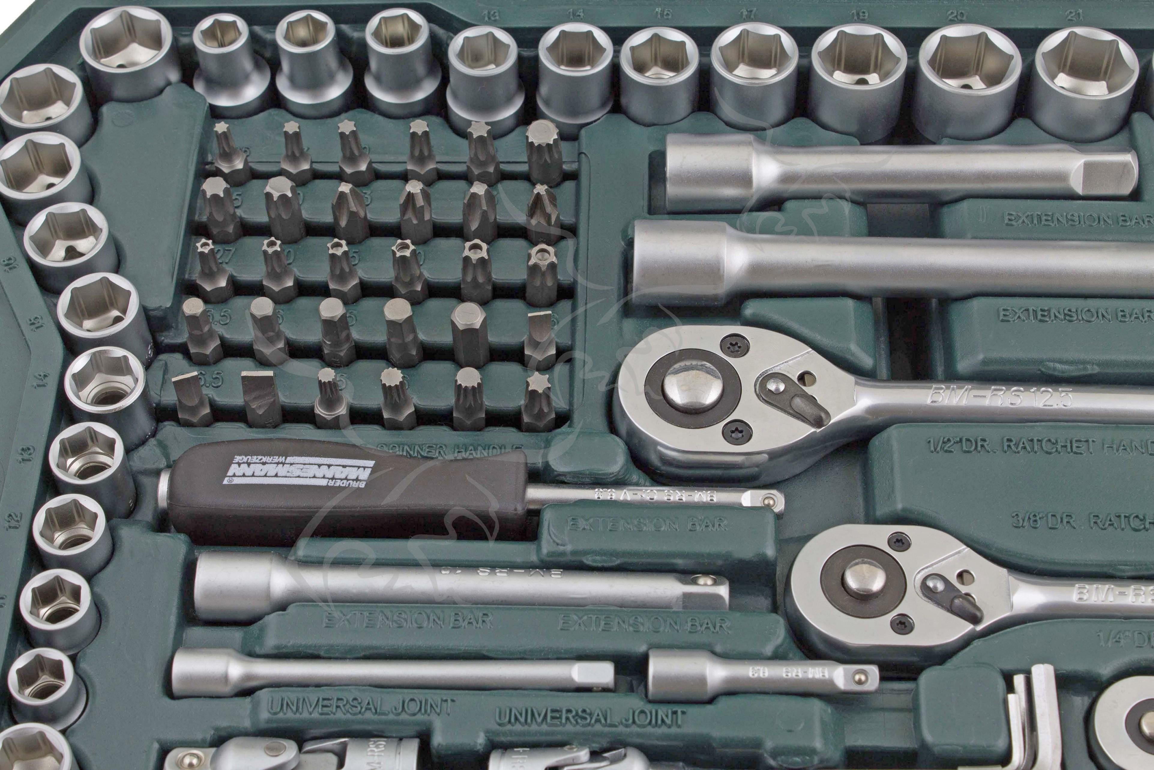 Maletín herramientas Mannesmann, 215 piezas.