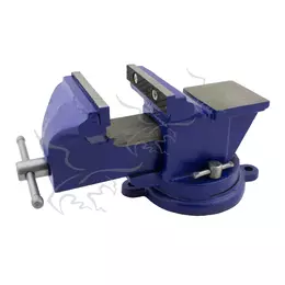 Tornillo de banco de 100 mm con yunque y base giratoria