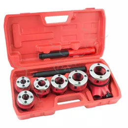 Terrajas con carraca para tuberías y fontanería 9 piezas