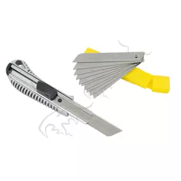 Cúter metálico + 11 cuchillas de acero