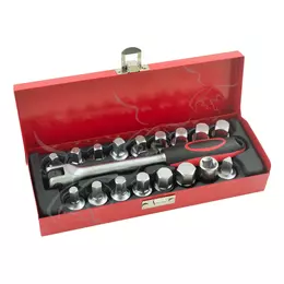 Añadir a la cesta Juego de 18 llaves para desmontar tapones de cárter Juego de 18 llaves para desmontar tapones de cárter