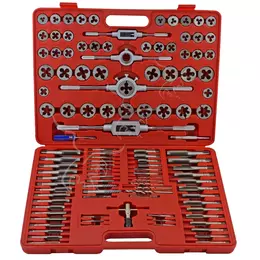 Maletín de 115 pzs machos, terrajas y cojinetes