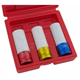 3 Vasos para llantas. Uso en ruedas con pistola de impacto