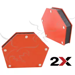 Escuadras imantadas hexagonales para soldar 34 kg. 2 Unidades