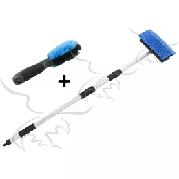 Cepillo para lavar coches XL + Cepillo para llantas y ruedas
