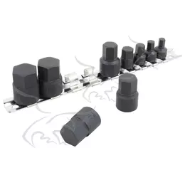 Llaves vaso allen con punta hexagonal de impacto 6 a 19 mm