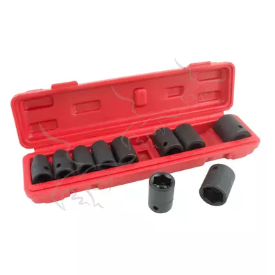 Juego de 10 vasos de impacto de 1/2" - 10 a 24 mm