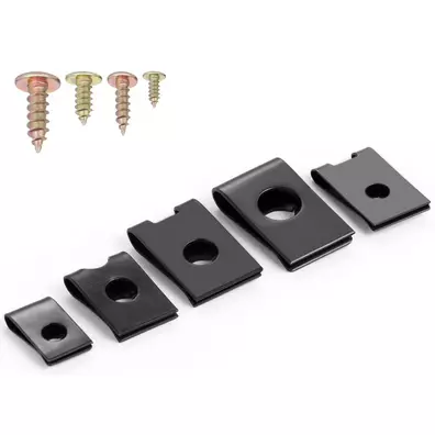 Tornillos y clips U para paneles de carrocería. 170 Piezas