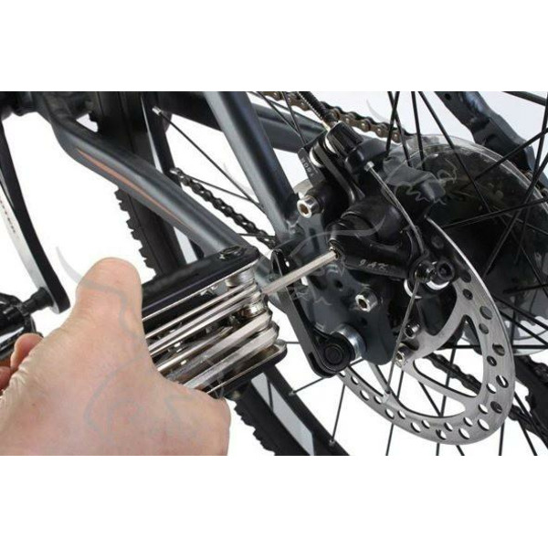 Kit para reparación de bicicletas 16 en 1