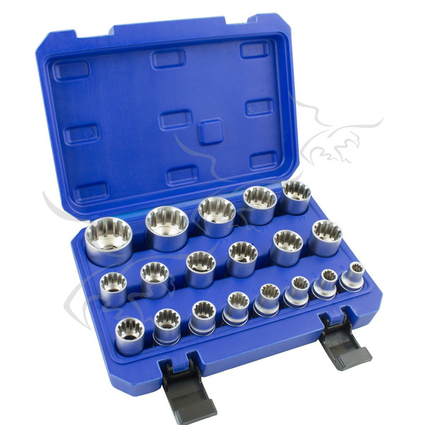 Llaves vaso en métrica, Pulgadas y Torx 19 PZS 8-32 mm