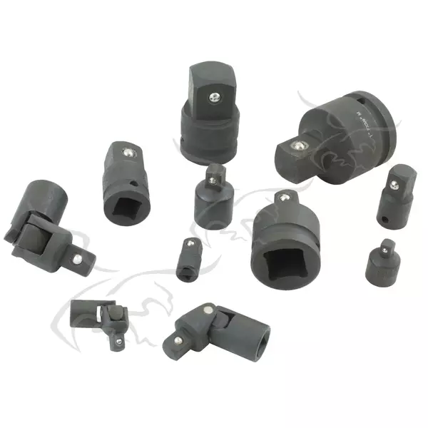 Adaptadores y articulaciones de impacto 1/4" a 1" 11 PZS