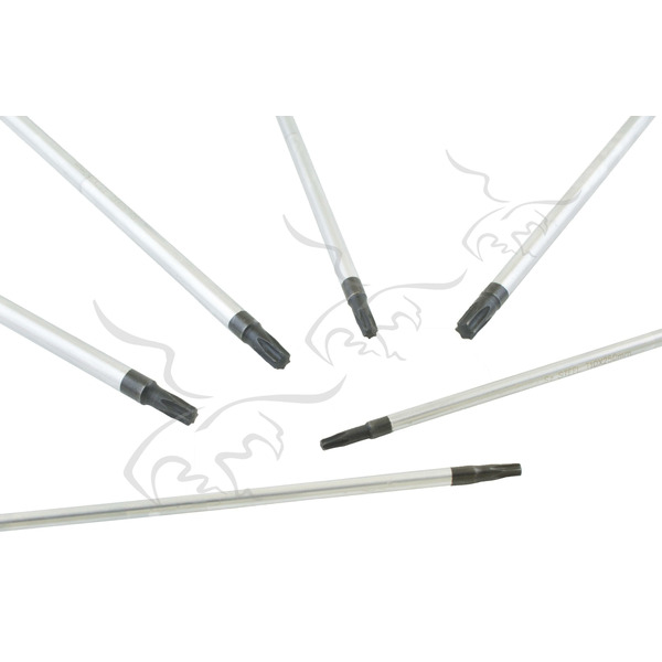 6 destornilladores Torx extra largos imantados - 355 mm