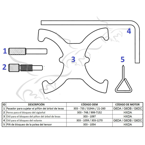 Calado para distribución Ford Focus 1.6 TI - VCT 2.0 TDCi