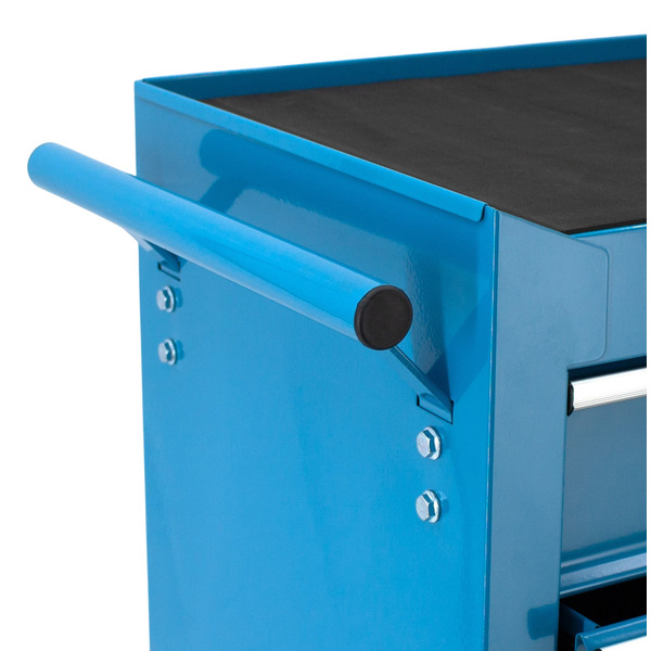 Carro de herramientas para taller 5 cajones azul HCU5B