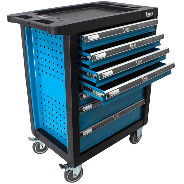 Carro de herramientas para taller mecánico 7 cajones STDR7RQ Azul