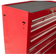 Carro de herramientas para taller 7 cajones rojo JPC7R